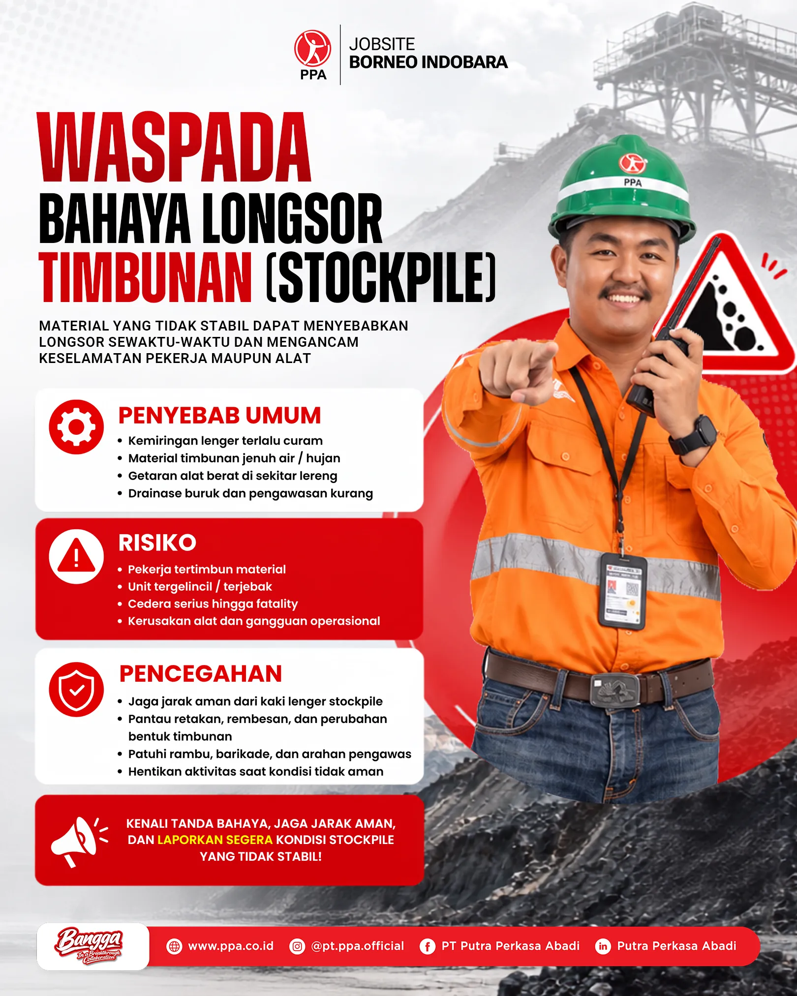 Waspada Bahaya Longsor Timbunan (Stockpile): Kenali Pemicu dan Langkah Mitigasinya
